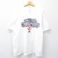 【20%OFF】XL★古着 アディダス adidas 半袖 ビンテージ Tシャツ メンズ 00年代 00s MLB ボストンレッドソックス 大きいサイズ コットン クルーネック 白 ホワイト メジャーリーグ ベースボール 野球 25sep01 中古