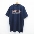 TULTEX 90s 半袖Tシャツ FORUM ネイビー XL | 古着