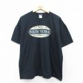 00s 半袖Tシャツ ニューヨーク ブラック XL | 古着