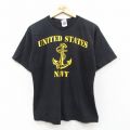 00s 半袖Tシャツ イカリ ネイビー M | 古着