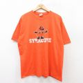 00s 半袖Tシャツ シラキュース オレンジ XL | 古着