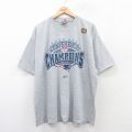 XL★古着 リーボック REEBOK 半袖 ビンテージ Tシャツ メンズ 00年代 00s NFL ニューイングランドペイトリオッツ 大きいサイズ クルーネック グレー 霜降り アメフト スーパーボウル 25sep03 中古