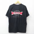 XL★古着 ヘインズ 半袖 ビンテージ Tシャツ メンズ 00年代 00s Balashi ビール 黒 26apr06