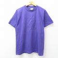 L★古着 オニータ ONEITA 半袖 ビンテージ Tシャツ メンズ 90年代 90s PALACE STATION コットン クルーネック USA製 紫 26apr06