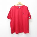 XL★古着 スターター 半袖 ビンテージ Tシャツ メンズ 90年代 90s ワンポイントロゴ 大きいサイズ コットン クルーネック USA製 赤 26apr06