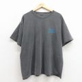 XL★古着 半袖 ビンテージ Tシャツ メンズ 90年代 90s H クルーネック グレー 26apr07
