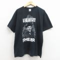 XL★古着 半袖 ビンテージ Tシャツ メンズ 00年代 00s スリーストゥージス 三ばか大将 大きいサイズ コットン クルーネック 黒【spe】 26apr07