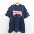 XL★古着 半袖 ビンテージ Tシャツ メンズ 00年代 00s SPRINGVILLE クルーネック 紺 26apr07