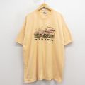 フルーツオブザルーム 90s 半袖Tシャツ ボストン イエロー XL | 古着
