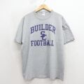 ラッセル 00s 半袖Tシャツ フットボール グレー XL | 古着