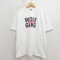 00s 半袖Tシャツ WOLF ホワイト XL | 古着