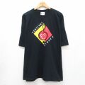 ディズニー 00s 半袖Tシャツ FESTIVAL ミッキー ブラック XL | 古着