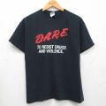00s 半袖Tシャツ DARE ブラック L | 古着
