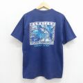 Crazy Shirts 90s 半袖Tシャツ カジキ ブルー L | 古着