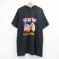 フルーツオブザルーム 90s 半袖Tシャツ URW鳥星条旗 ブラック XL | 古着