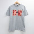フルーツオブザルーム 00s 半袖Tシャツ 消防署 グレー L | 古着
