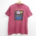 ヘインズ 90s 半袖Tシャツ LAKE OF バーガンディ L | 古着