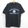 ジャンスポーツ 00s 半袖Tシャツ ROCKHURST ブラック XL | 古着
