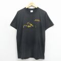 90s 半袖Tシャツ イーグル ブラック メンズL相当 | 古着