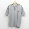 トミーヒルフィガー 90s 半袖Tシャツ ワンポイントロゴ グレー メンズXL相当 | 古着