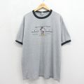 00s 半袖Tシャツ ディズニー ミッキー グレー メンズXL相当 | 古着