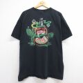 00s 半袖Tシャツ ジョニーブッシュ ブラック メンズXL相当 | 古着
