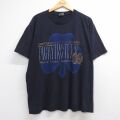 スターター 90s 半袖Tシャツ ノートルダムファイティングアイリッシュ ネイビー メンズXL相当 | 古着