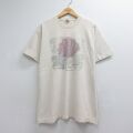 フルーツオブザルーム 90s 半袖Tシャツ 貝ラメ ベージュ メンズXL相当 | 古着