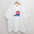 ヘインズ 00s 半袖Tシャツ ペプシ ホワイト メンズXL相当 | 古着