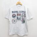ヘインズ 90s 半袖Tシャツ ロイヤルジョージ グレー メンズL相当 | 古着