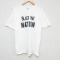 00s 半袖Tシャツ BLACK HAT ホワイト XL | 古着