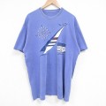90s 半袖Tシャツ ヨット パープル XL | 古着