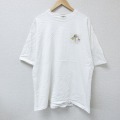90s 半袖Tシャツ 鳥 ホワイト XL | 古着