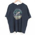 00s 半袖Tシャツ 魚 ブラック XL | 古着