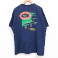 ヘインズ 00s 半袖Tシャツ ヨットヤード ネイビー XL | 古着