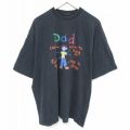 00s 半袖Tシャツ Dad ブラック XL | 古着