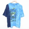 00s 半袖Tシャツ カメ タイダイ ライトブルー XL | 古着