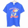00s 半袖Tシャツ カンザスジェイホークス ブルー M | 古着