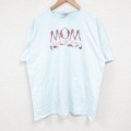 ヘインズ 00s 半袖Tシャツ MOM ライトブルー L | 古着