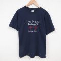 00s 半袖Tシャツ 刺繍 ネイビー L | 古着