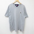 トミーヒルフィガー 90s 半袖Tシャツ ワンポイントロゴ グレー XL | 古着