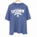 00s 半袖Tシャツ UCONN ネイビー XL | 古着