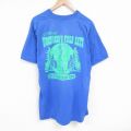 90s 半袖Tシャツ ウッズマン ブルー XL | 古着