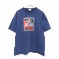 ヘインズ 00s 半袖Tシャツ サイクリング ネイビー XL | 古着