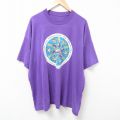 90s 半袖Tシャツ 羽根 パープル XL | 古着