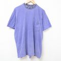 ホビー 90s 半袖Tシャツ 胸ポケット付き パープル XL | 古着