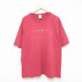 00s 半袖Tシャツ LAMB 刺繍 バーガンディ XL | 古着