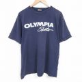 90s 半袖Tシャツ オリンピア ネイビー XL | 古着