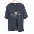 90s 半袖Tシャツ ヨット ブラック XL | 古着
