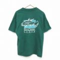 ヘインズ 00s 半袖Tシャツ 魚 グリーン L | 古着